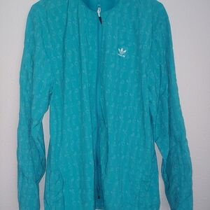 Adidas Turquoise Windbreaker Exclusive
